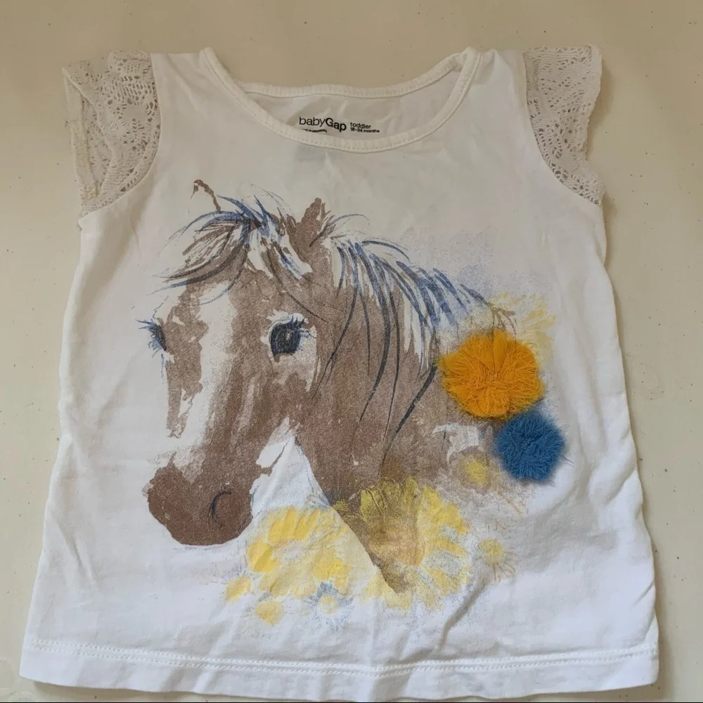 𝅺gap| Short sleeve shirt- Size 18-24 months